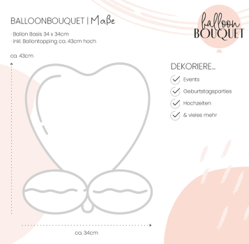 Ballon Bouquet - Welcome Baby! - 43cm